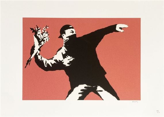 Banksy | Rage, the Flower Thrower | MutualArt
