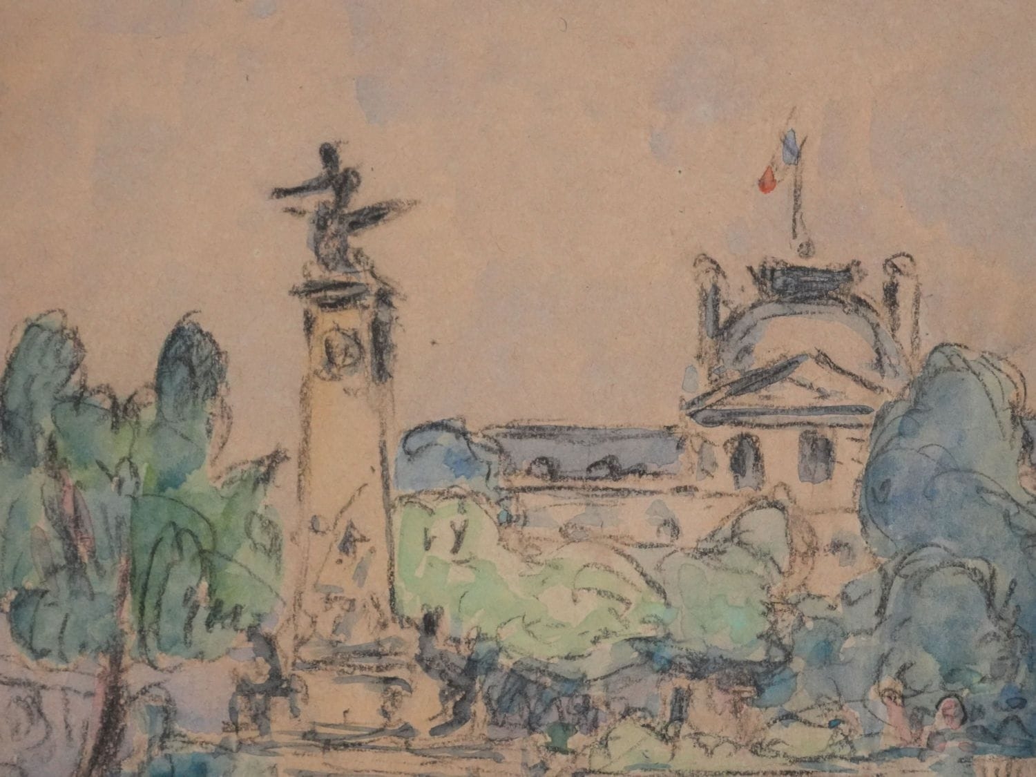 Joseph Victor Roux-Champion | Stroll in the Luxembourg Gardens (1925 ...