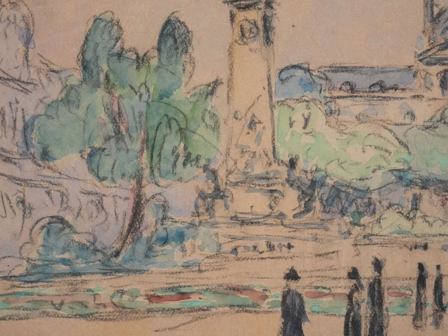 Joseph Victor Roux-Champion | Stroll in the Luxembourg Gardens (1925 ...