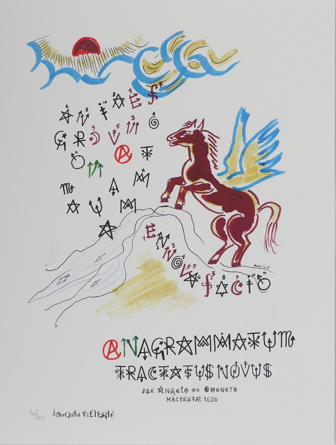 Jacques Villeglé | Pegasus (2020) | MutualArt