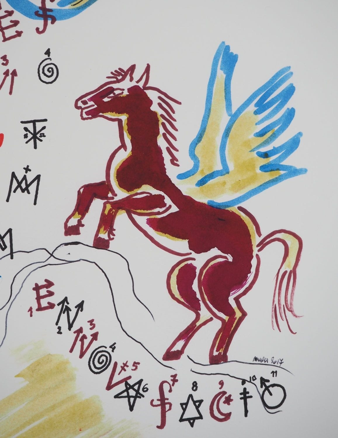 Jacques Villeglé | Pegasus (2020) | MutualArt