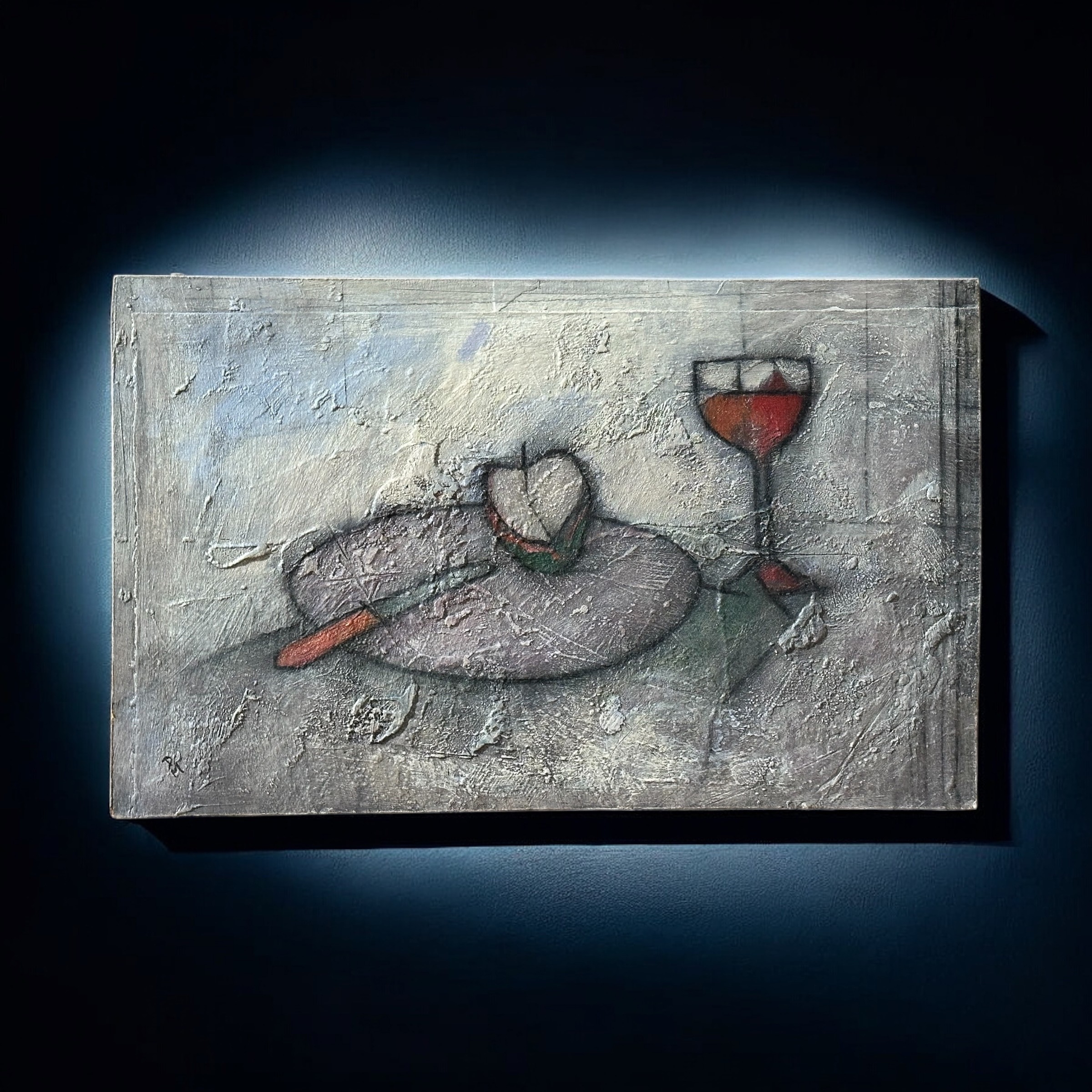 Derek Menary | Still Life with Wine Glass (1993) | MutualArt