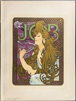 Maitres Affiches by Mucha - Papier a cigarettes Job - Alphonse Mucha