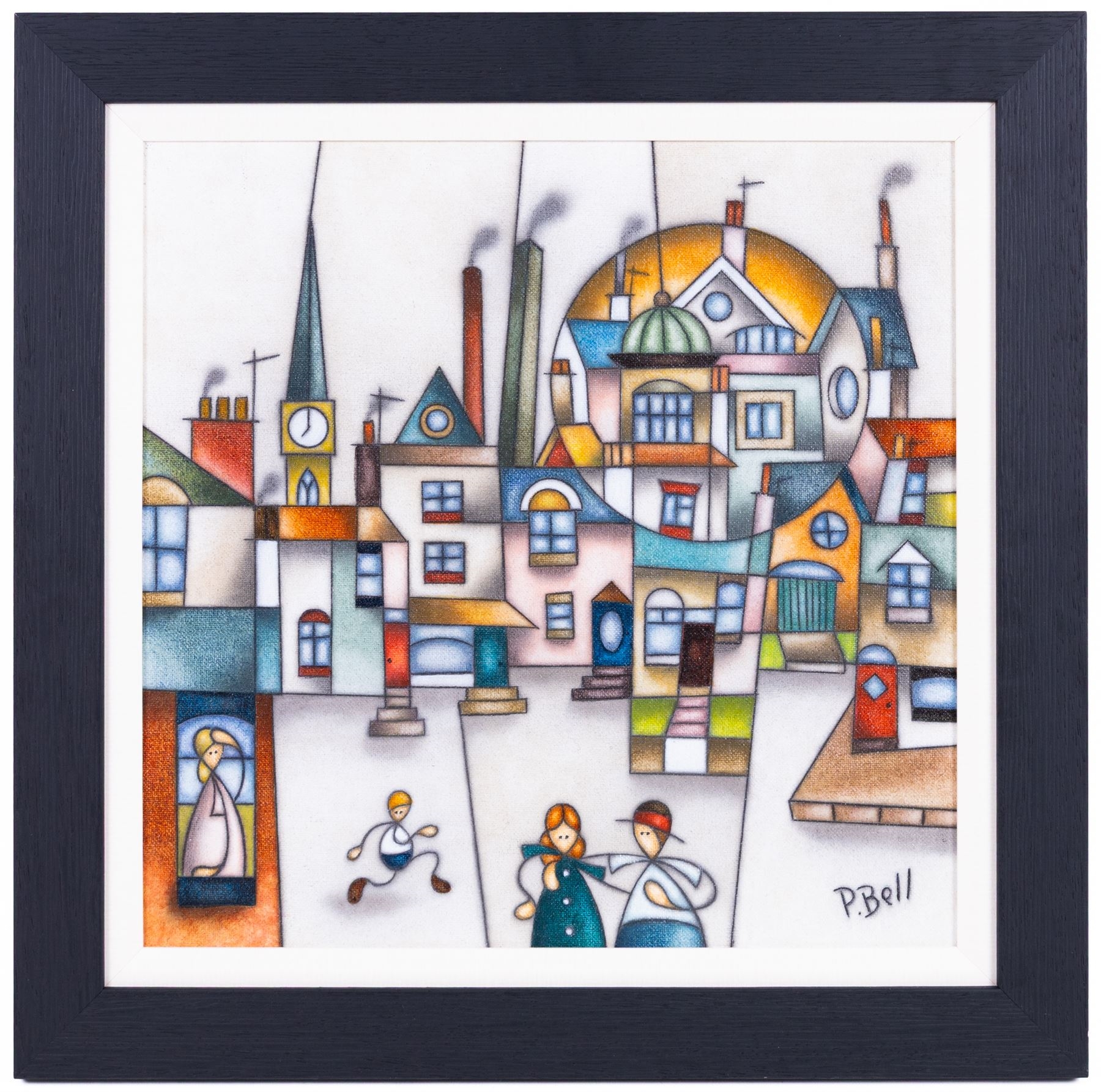 Peter Bell | Vibrant City Street | MutualArt
