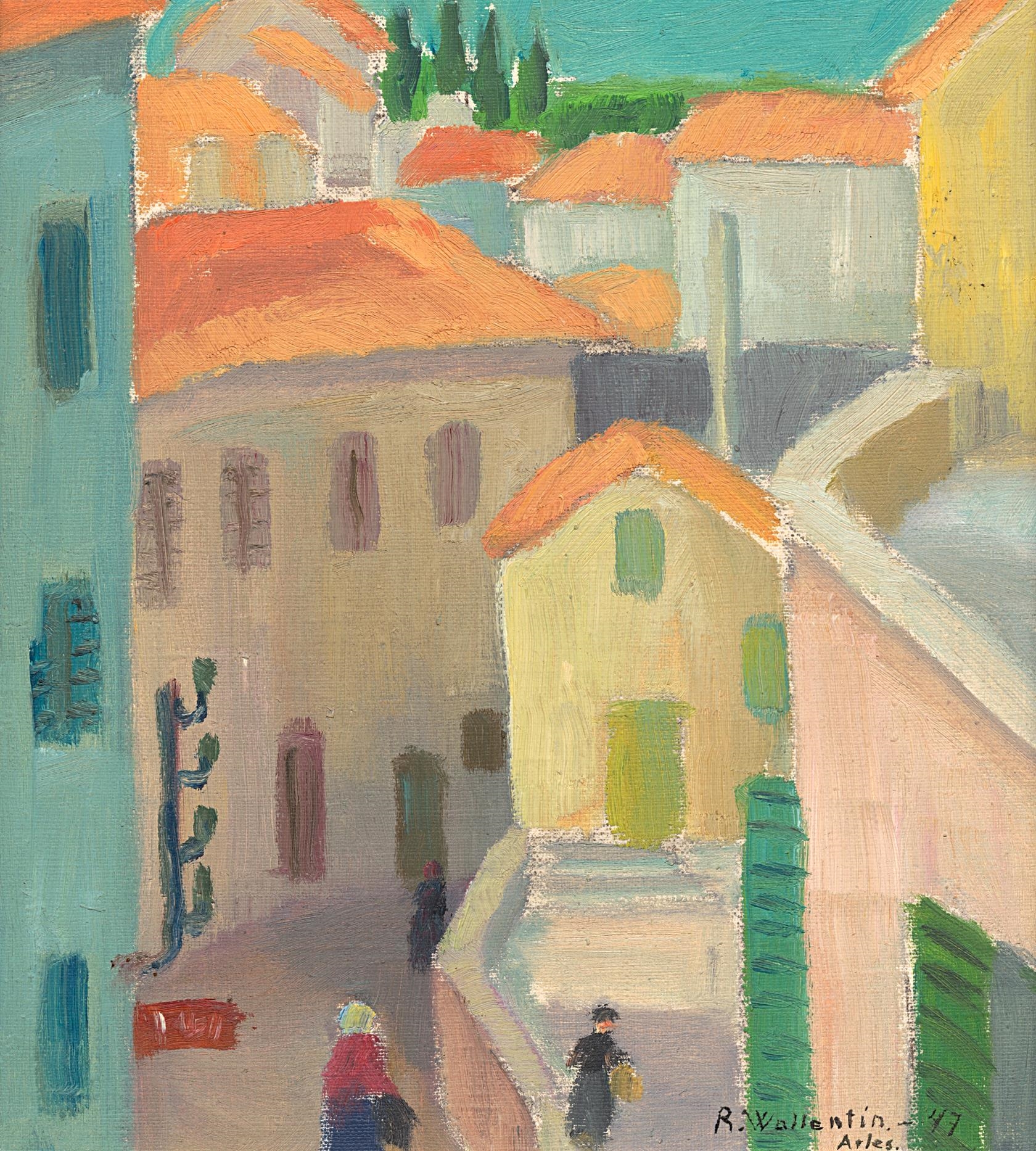 Raymond Wallentin | Lidé ve městě (1947) | MutualArt