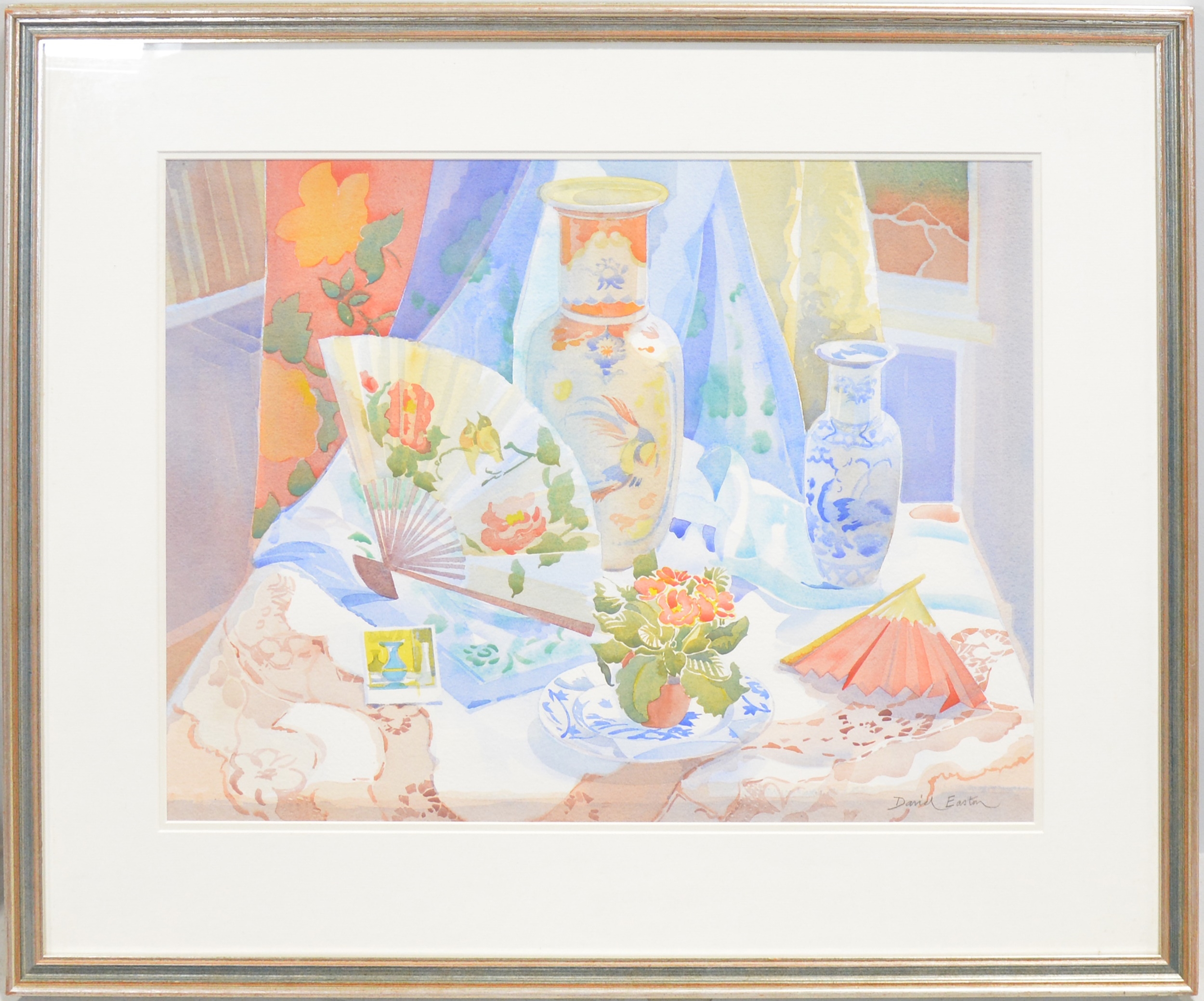 David Easton | Still Life with Fans | MutualArt