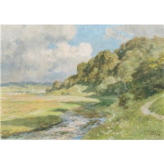 Das Kochertal bei Gelbingen - Edward Harrison Compton