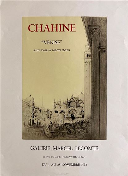 Edgar Chahine | Lithographed poster | MutualArt