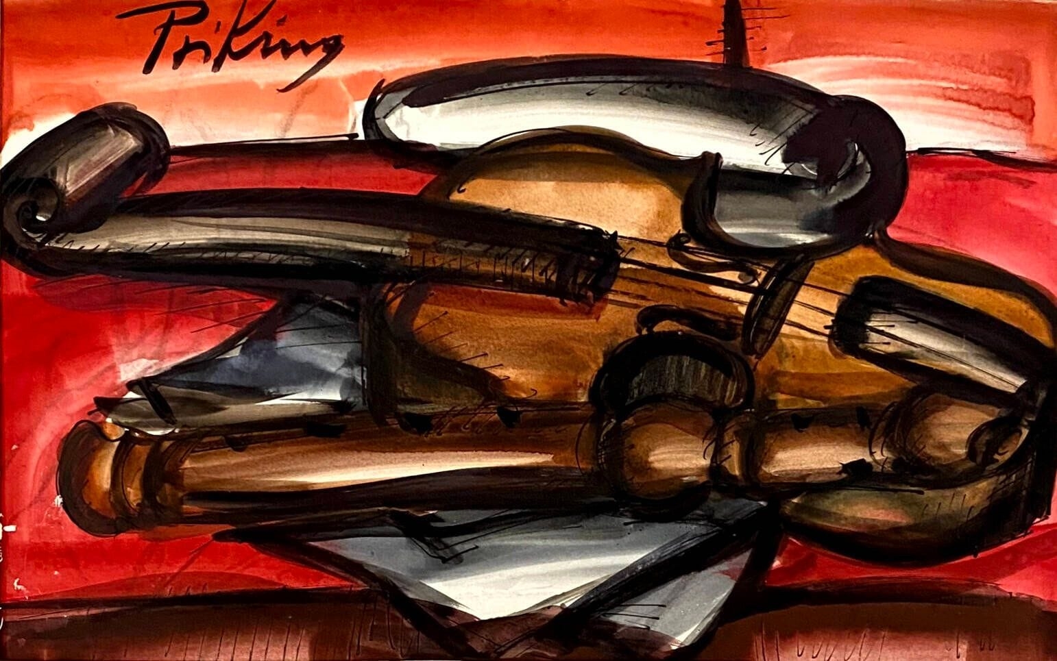 Franz Priking | Violin and flute | MutualArt