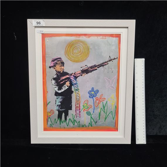 Kids on Guns or Crayon Boy - Banksy