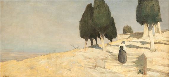 Landscape from Rome - Othmar Brioschi