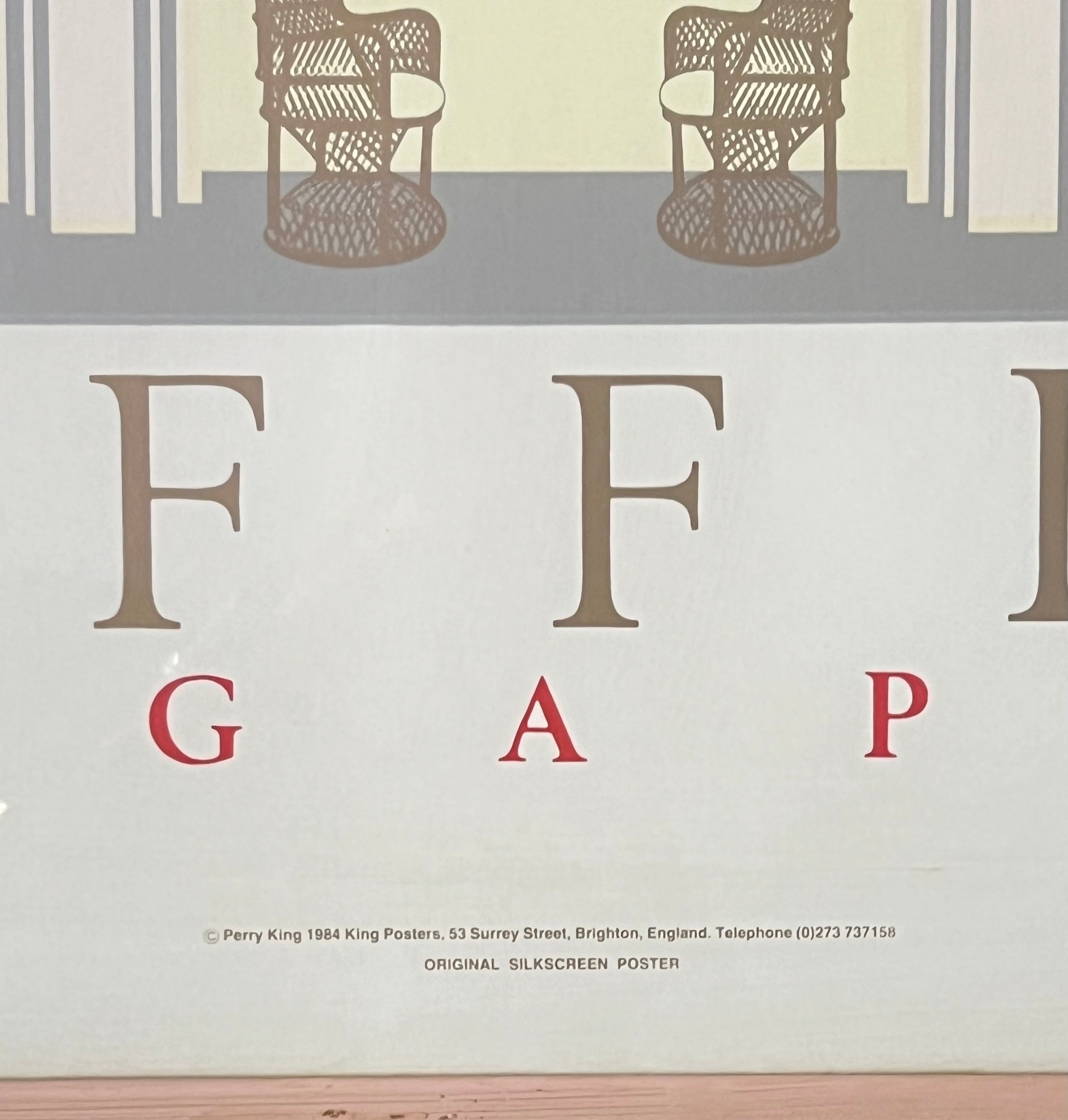 Perry Alan King | Silkscreen poster advertisement for Raffles of ...
