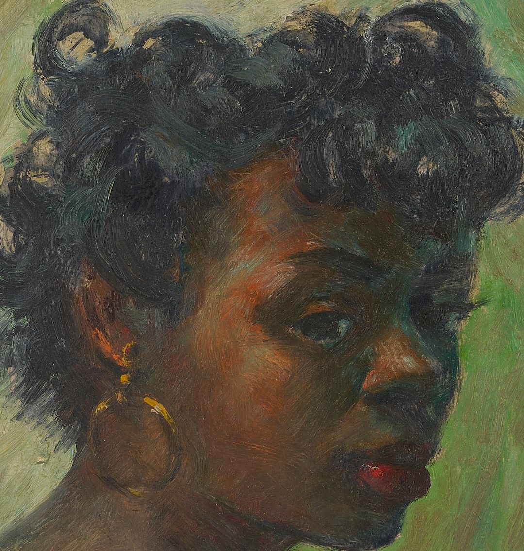 Clyde Singer | Clyde Singer O/C Portrait of an African American Woman ...
