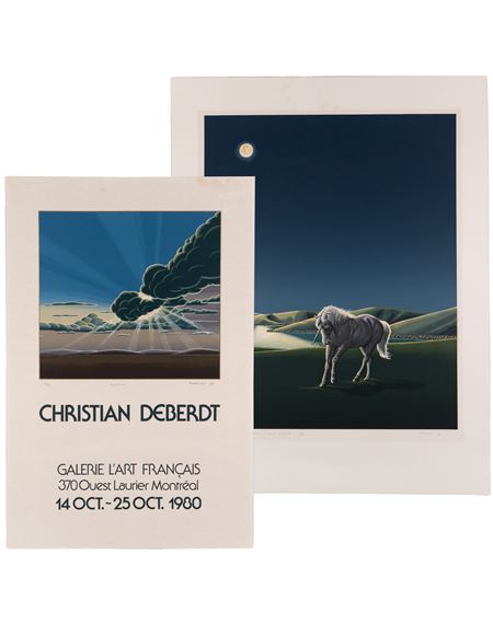 Ensemble de 2 sérigraphies - Christian Deberdt