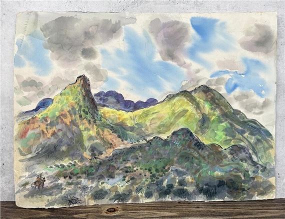 Bill Rakocy | Shadows Green and Blue Alpine Texas | MutualArt