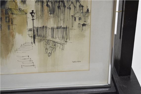 Patrick Collins | Two ink and watercolour studies | MutualArt