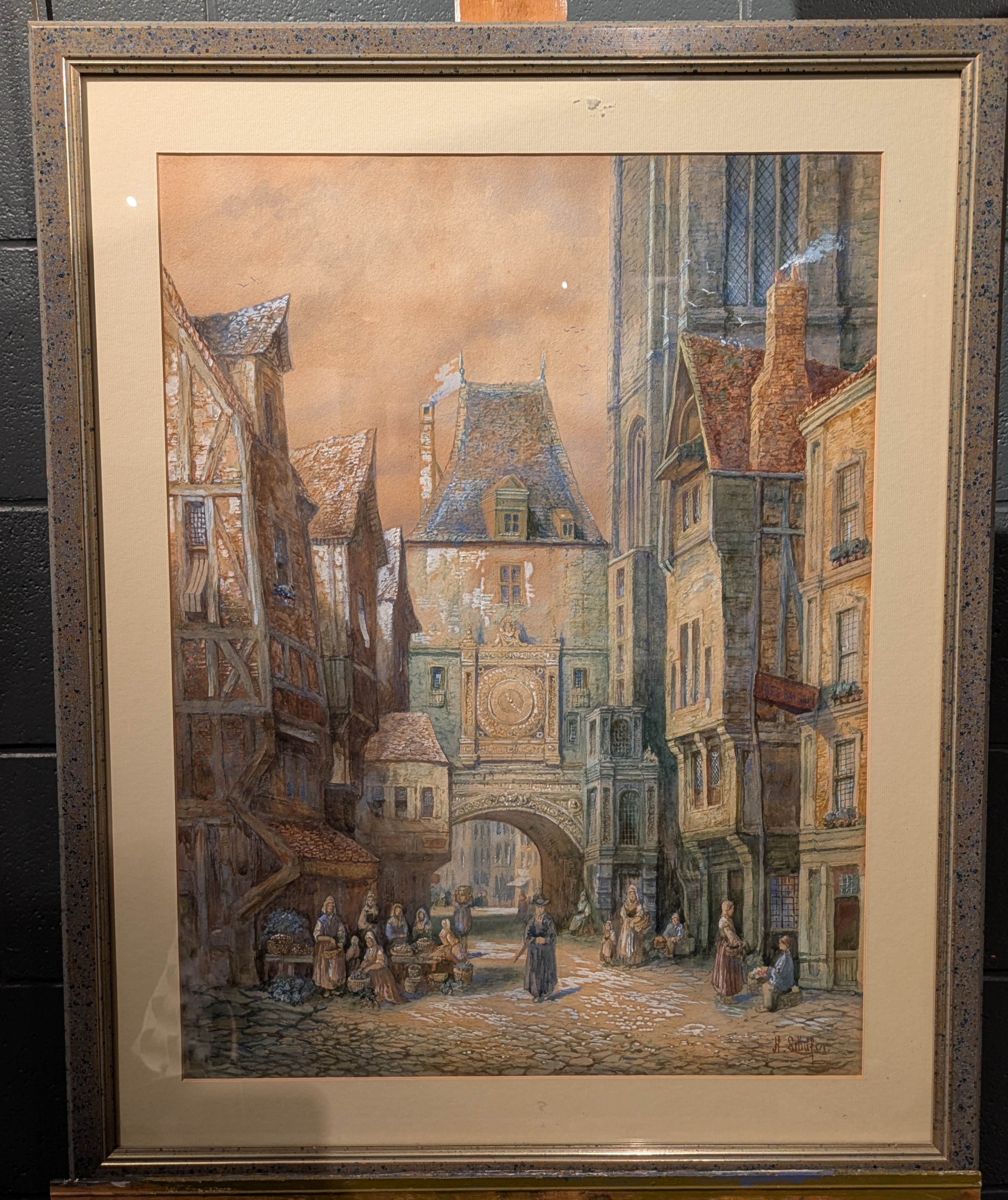 Henry Thomas Schafer | Continental Street Scene | MutualArt