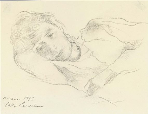 Portrait of a reclining woman (Traute Rose - Lotte Laserstein