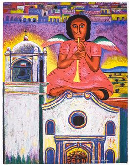 Screenprint in Colors [Angela - Rodolfo Morales