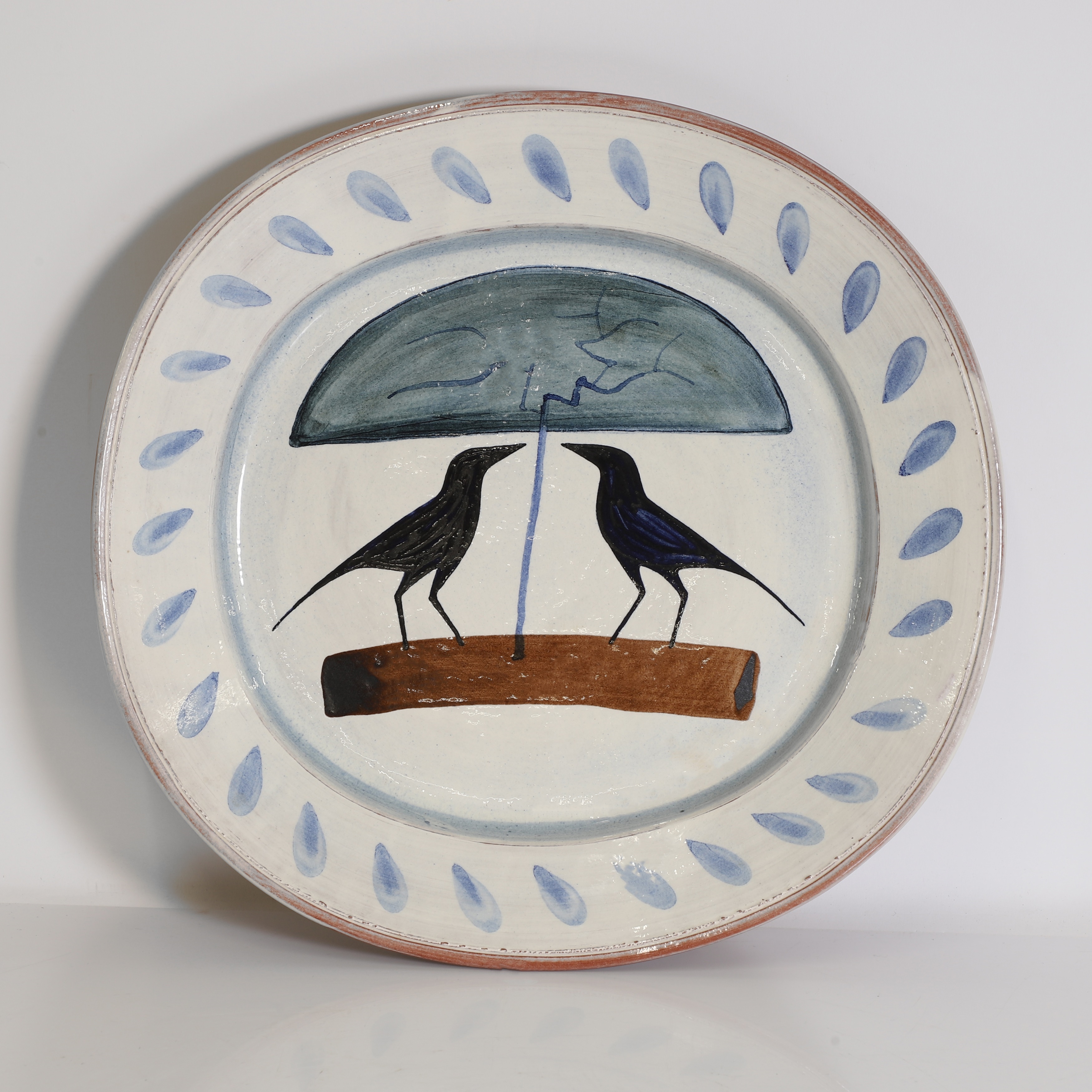 James Campbell | An earthenware platter (1992) | MutualArt
