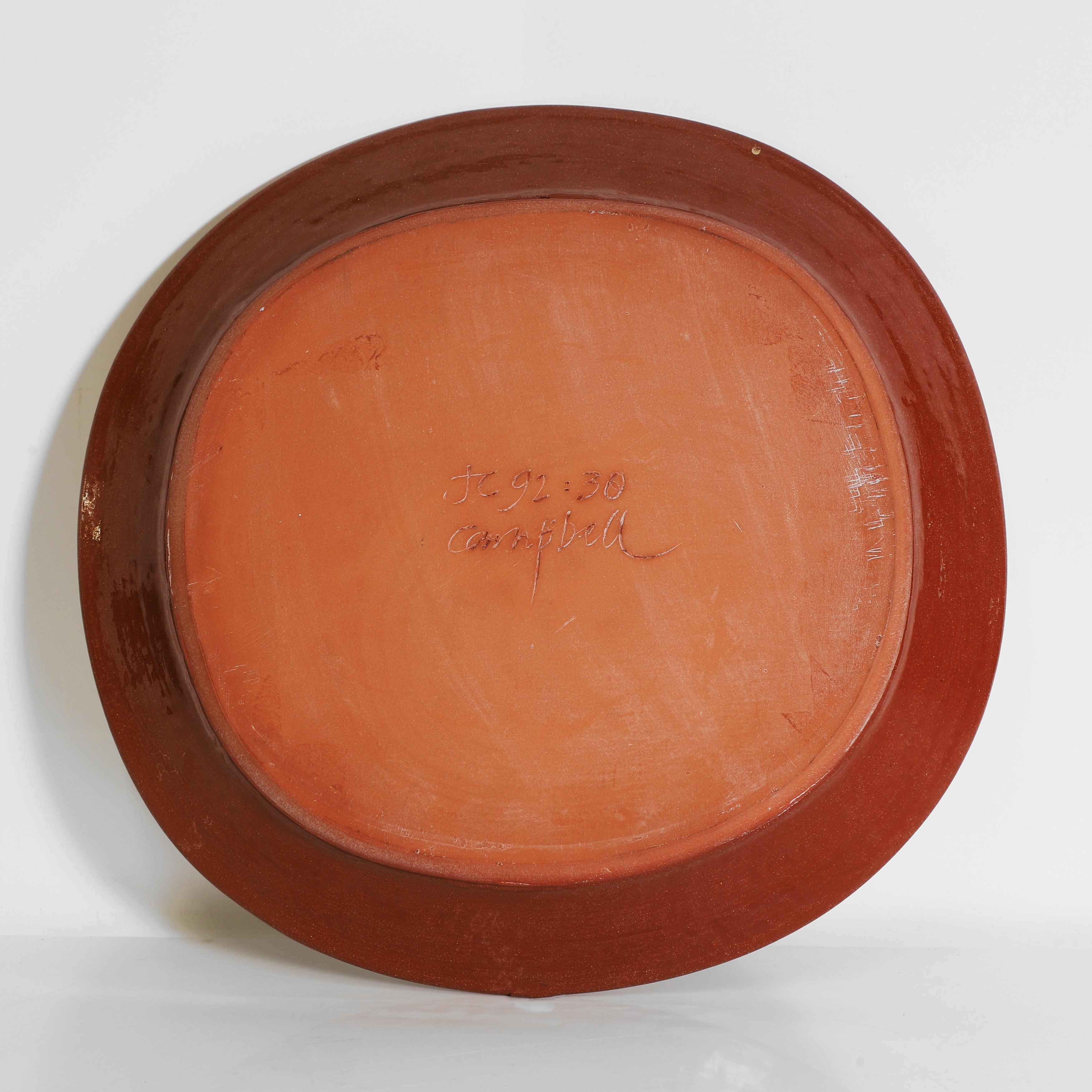 James Campbell | An earthenware platter (1992) | MutualArt