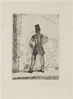 Installation view of James Ensor exhibition at Villa Zanders Art Museum.