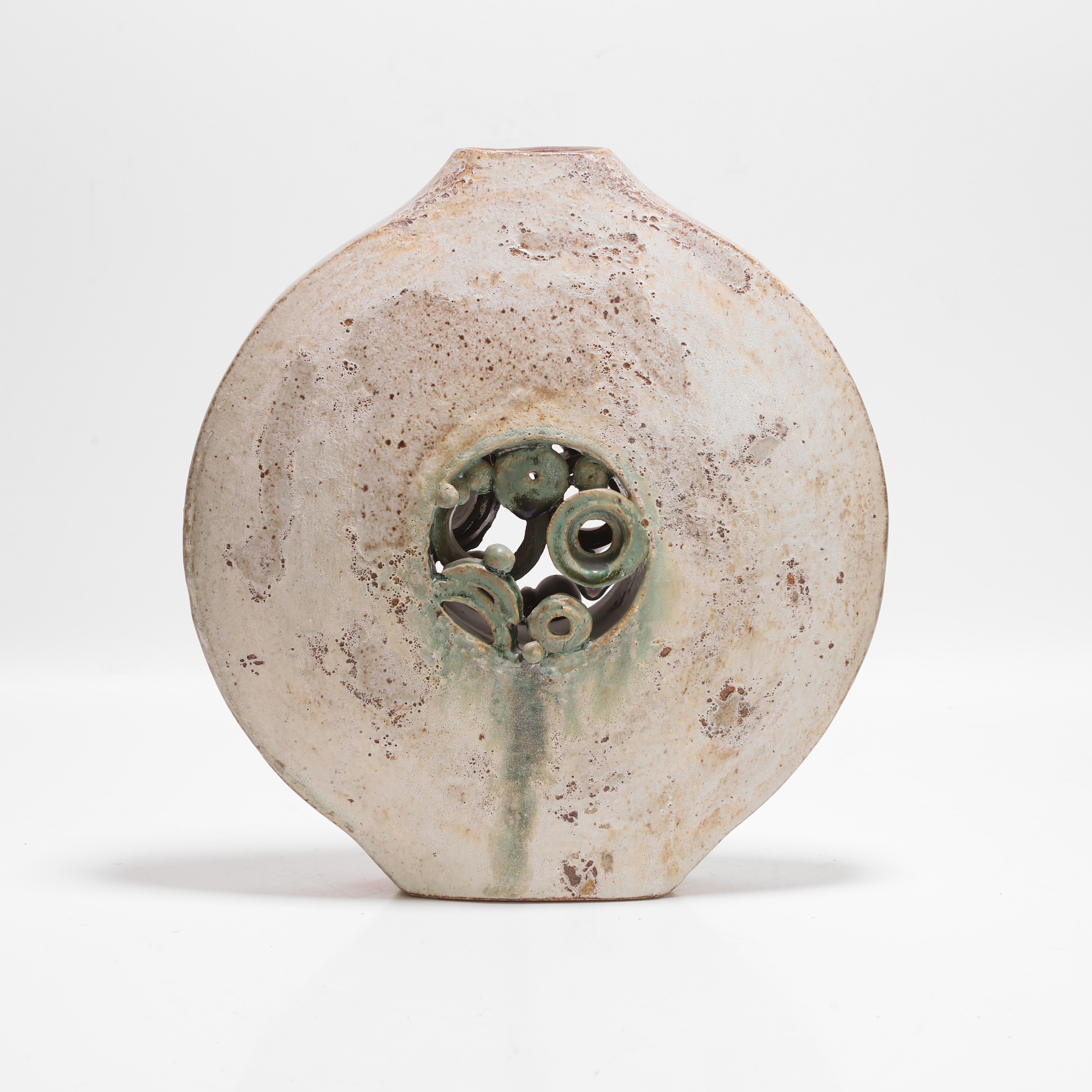 Bernard Rooke | A coiled stoneware pot (2000) | MutualArt