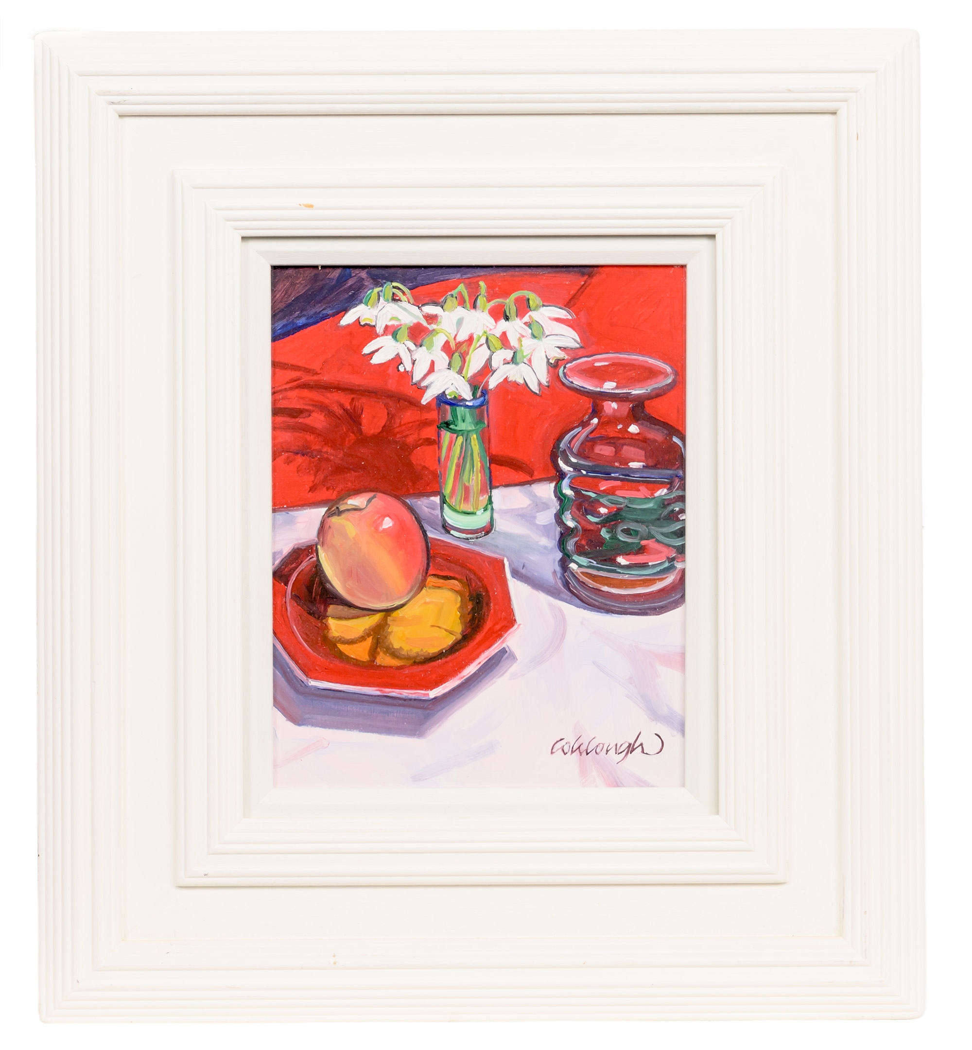 Frank Colclough | SNOWDROPS & RED APPLES | MutualArt
