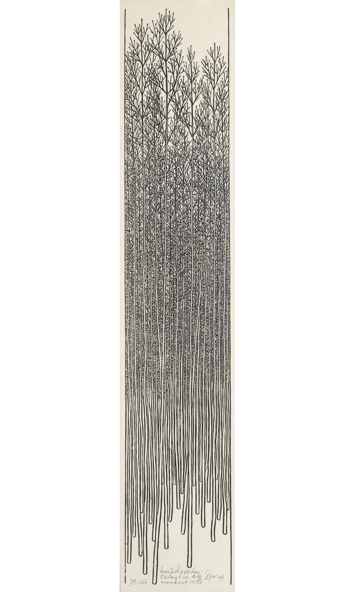 Jacques Hnizdovsky | FOREST IN THE SPRING, THISTLE, ASPARGUS FERN ...