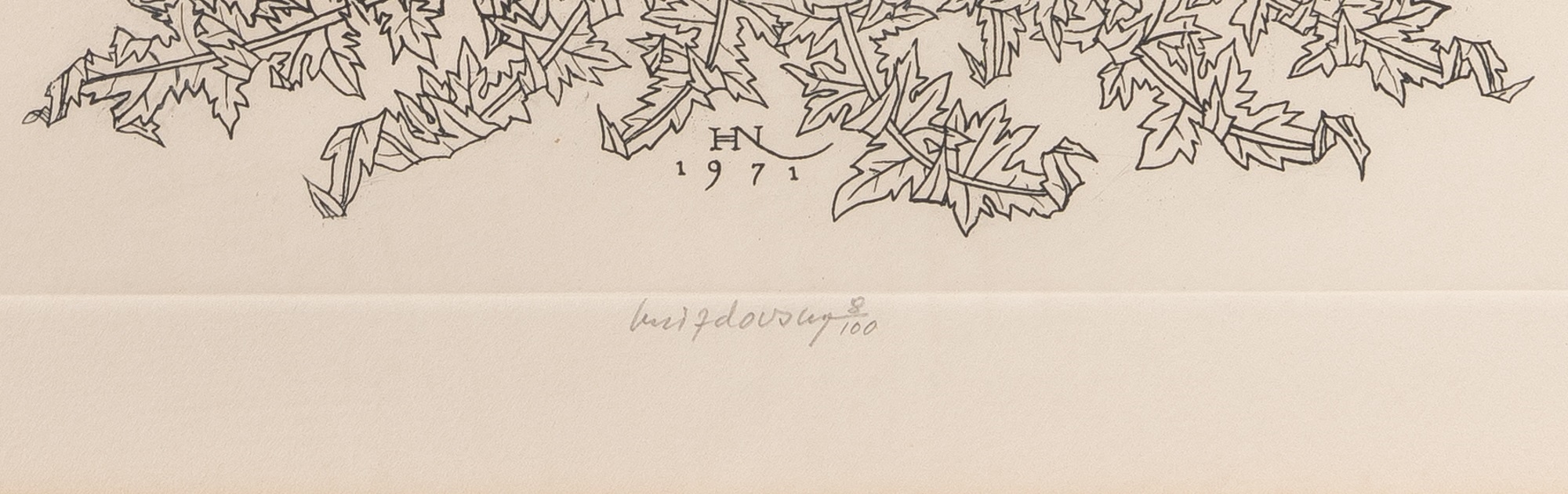 Jacques Hnizdovsky | FOREST IN THE SPRING, THISTLE, ASPARGUS FERN ...