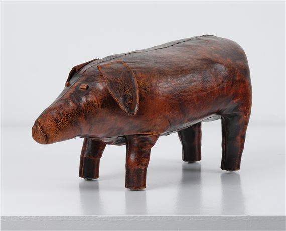 Spanish School, 20th Century | A stool object in animal shape (pig ...