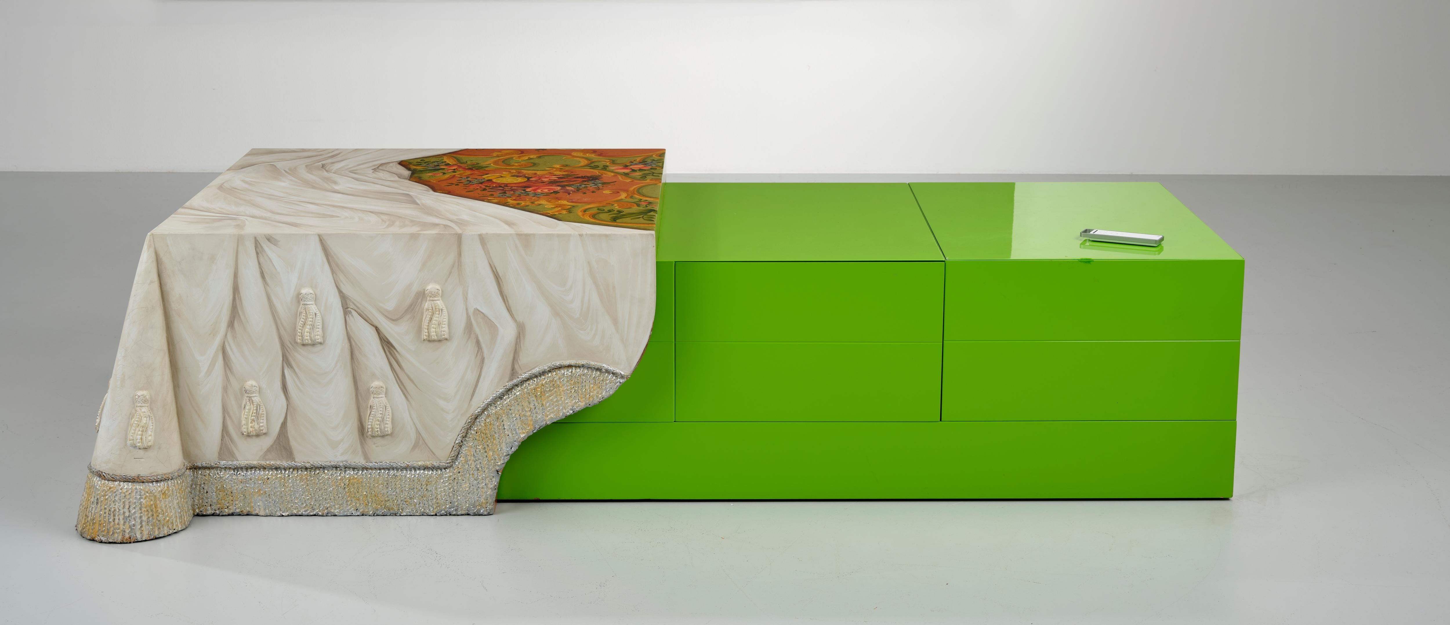 Carlo Rampazzi | A coffee table (bar cabinet (2007) | MutualArt