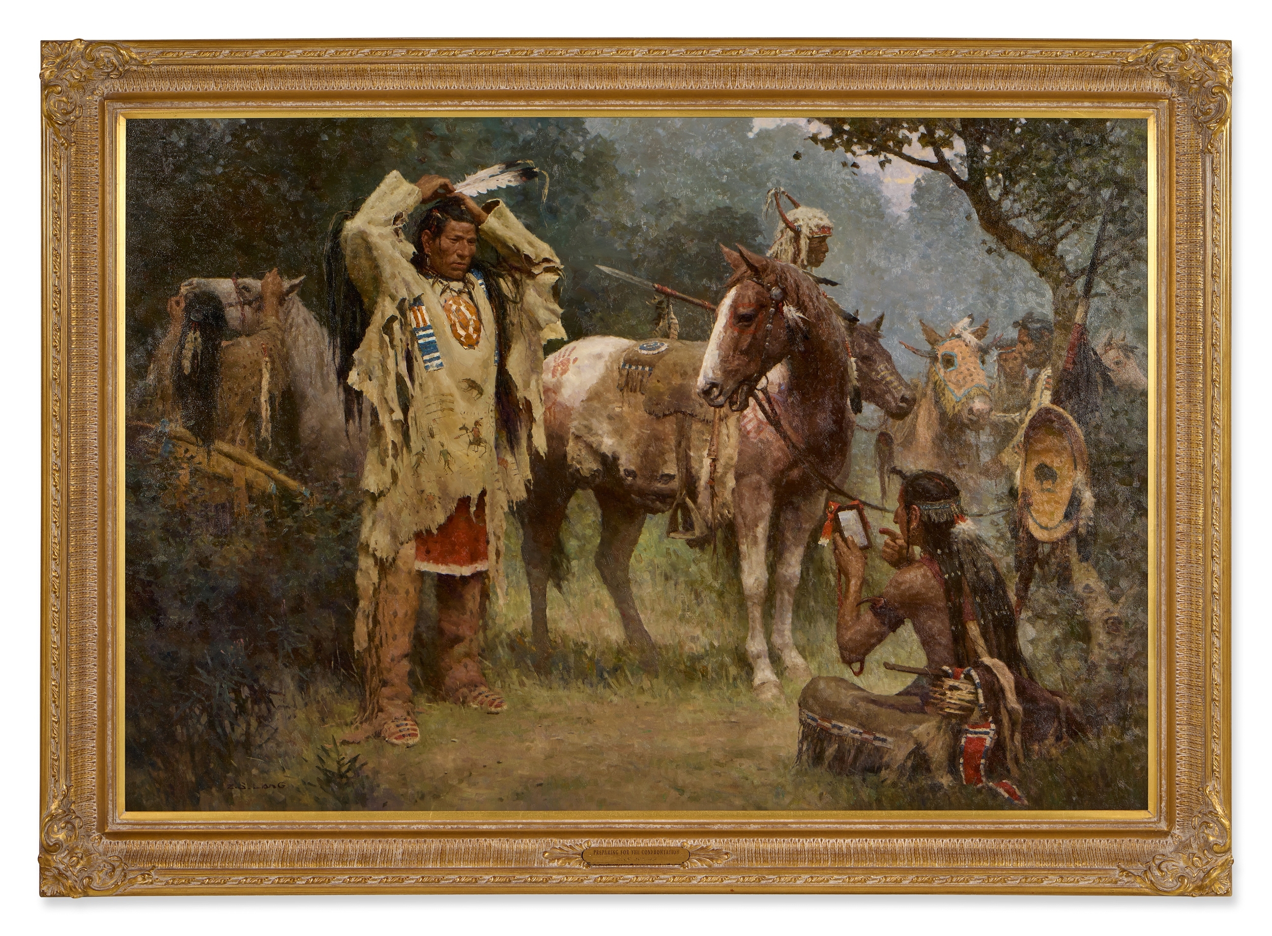 Z.S. Liang | Preparing for the Confrontation (2012) | MutualArt