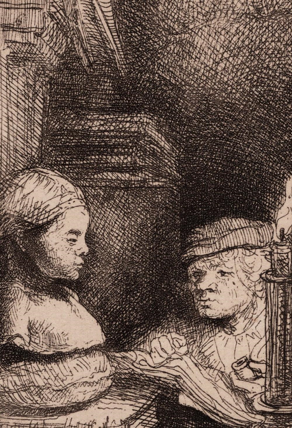 Rembrandt van Rijn | Man Drawing from a Cast (1880) | MutualArt