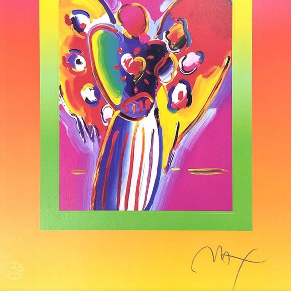 Peter Max | Angel with Heart on Blends II | MutualArt