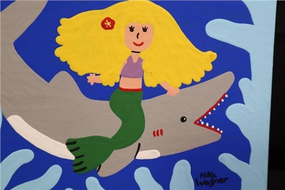 Hika Wagner | Mermaid & Shark (2005) | MutualArt
