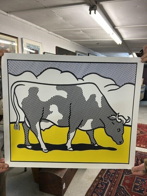 Roy Lichtenstein | Cow Going Abstract | MutualArt