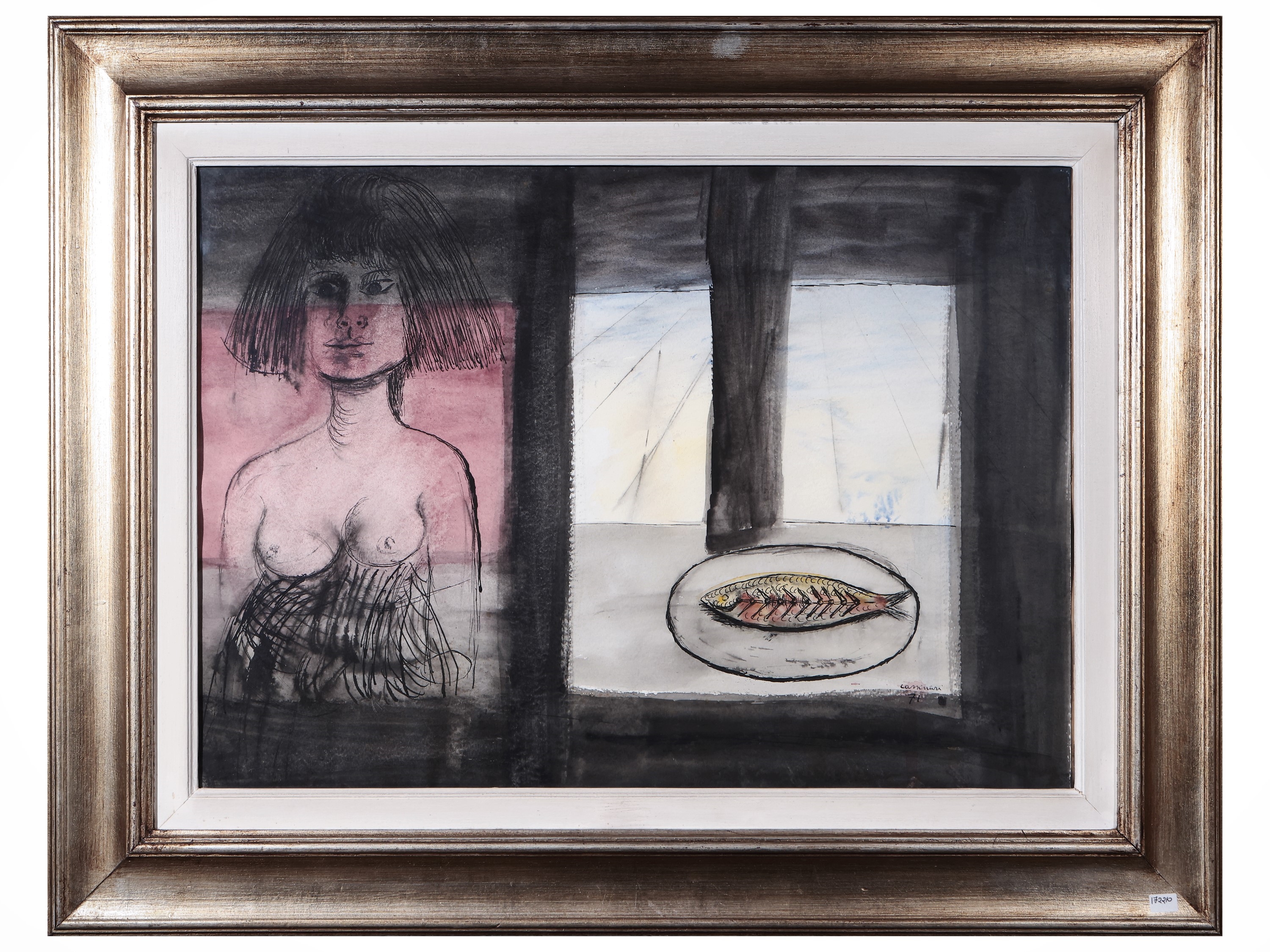 Bruno Cassinari | Figure and still life (1971) | MutualArt