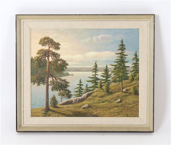 M. Persson | Swedish Landscape O/B Painting (Circa 1960s) | MutualArt