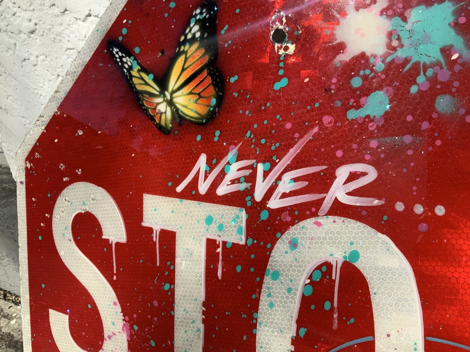 RISK | RISK GRAFFITI NEVER STOP SIGN BY RISKY WCA MSK SEVENTH LETTER ...