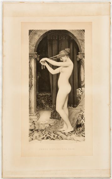 Venus binding her hair - John William Godward