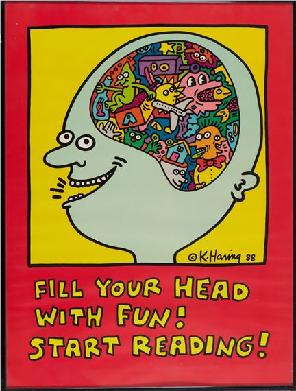 Keith Haring | Fill your head with fun! Start reading | MutualArt