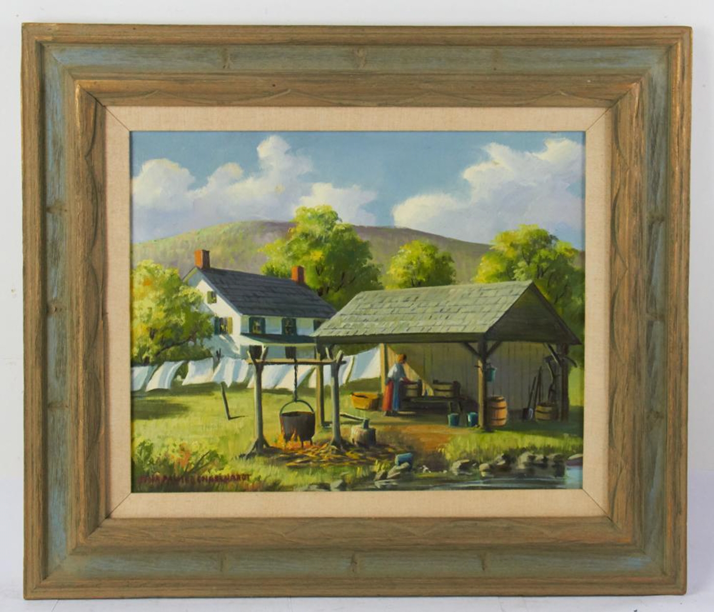 Edna Palmer Engelhardt | Spring Day on the Farm | MutualArt