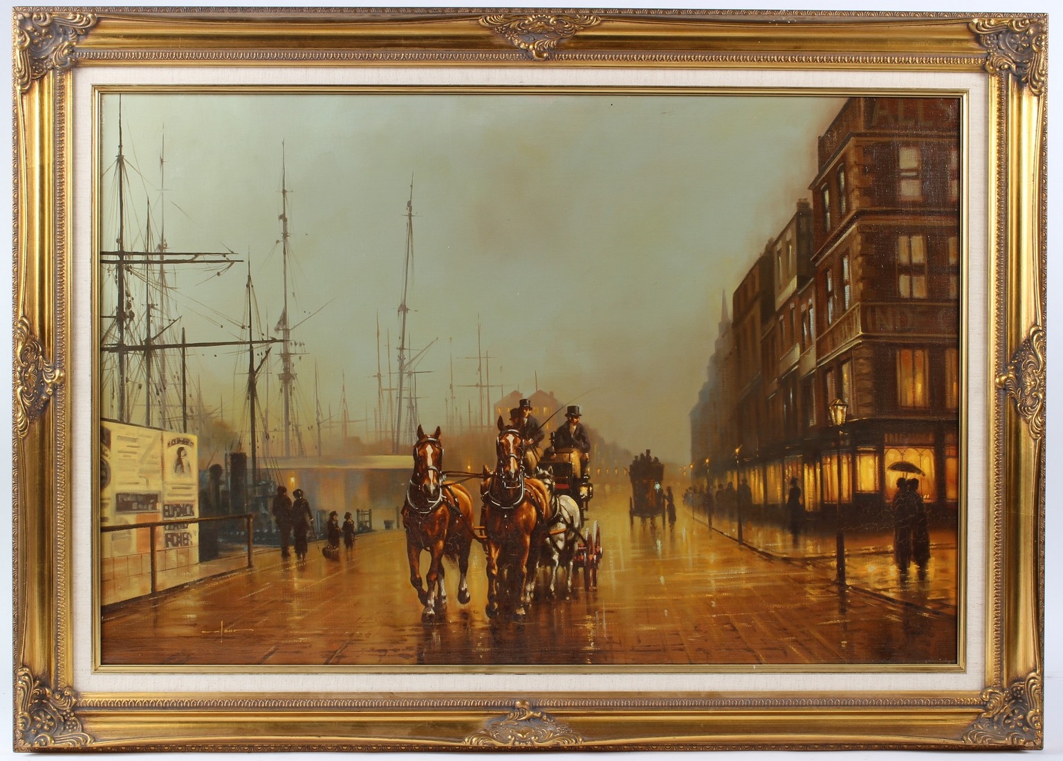 Graham Ison | Horse and carriage at eventide on Princess Dock, Hull ...
