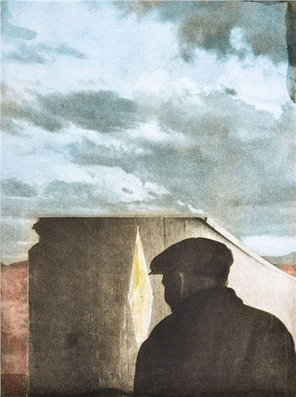 LANDSCAPE WITH FIGURE - Joseph Cornell