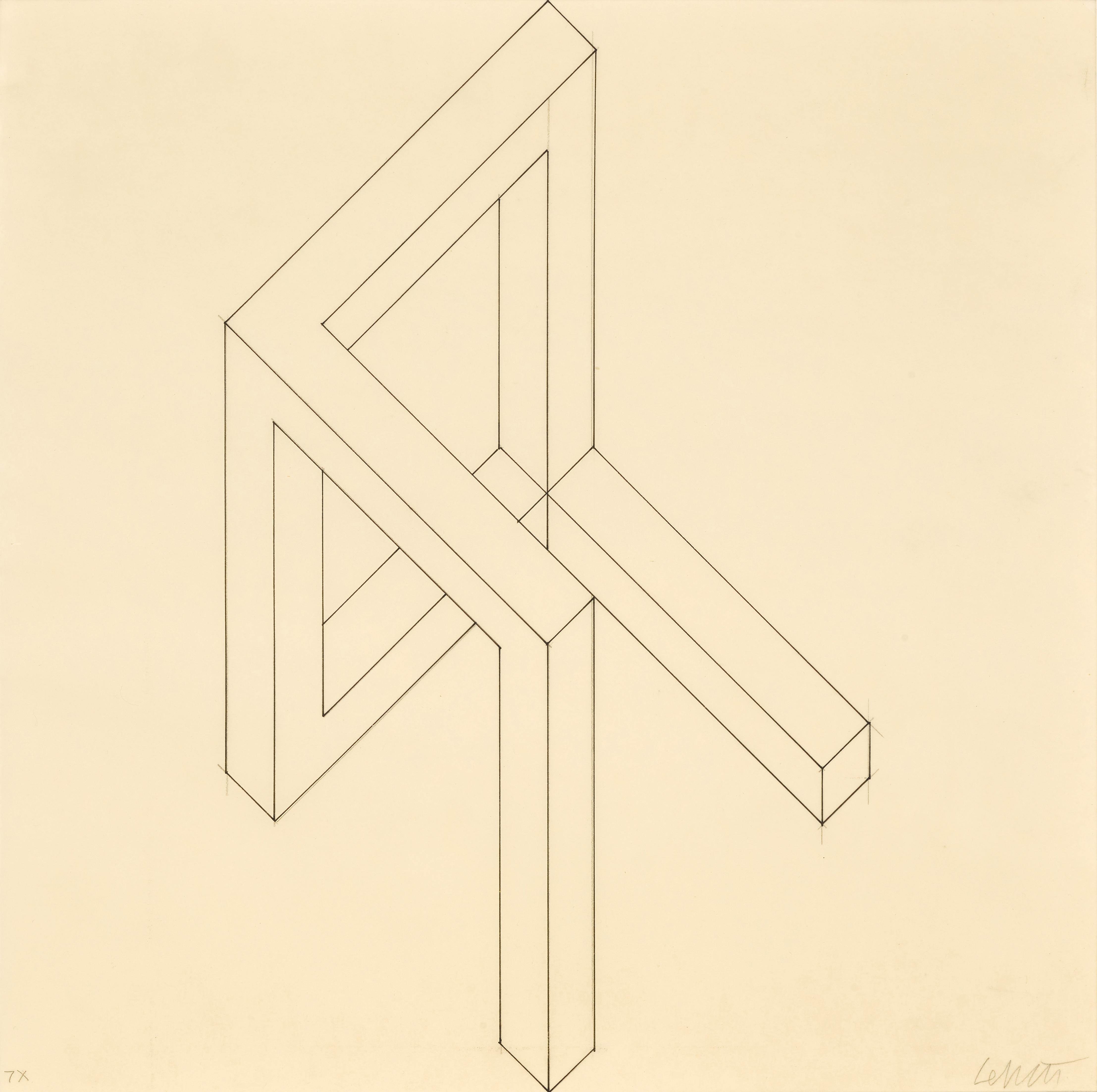 Sol LeWitt | Incomplete Open Cube 7X (1974) | MutualArt