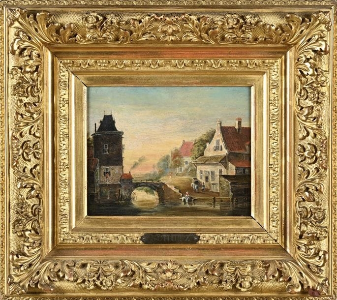 Christian Georg Schütz I | Landscape with bridge | MutualArt