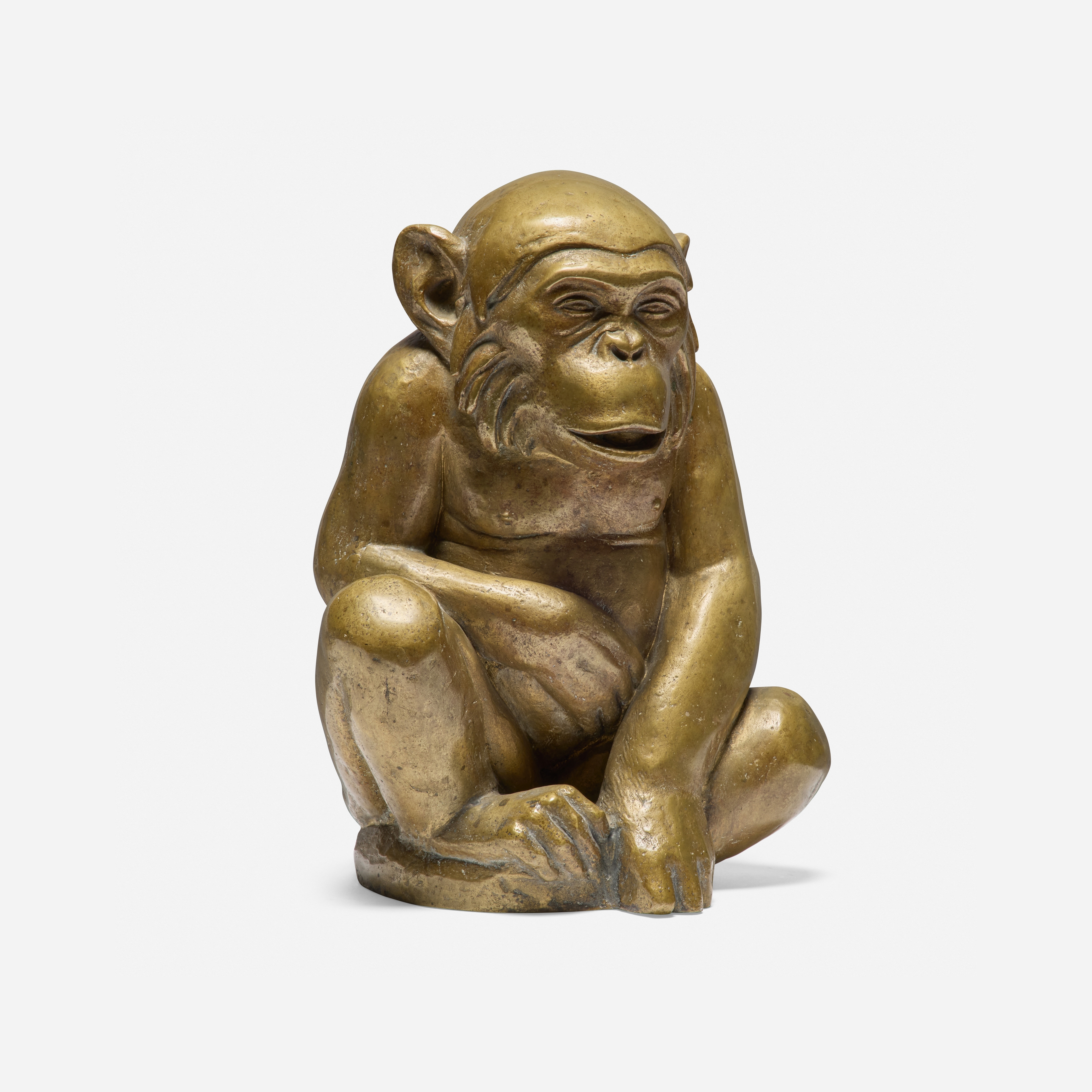 Mexican School, 20th Century | Chimpanzee figure (1990) | MutualArt