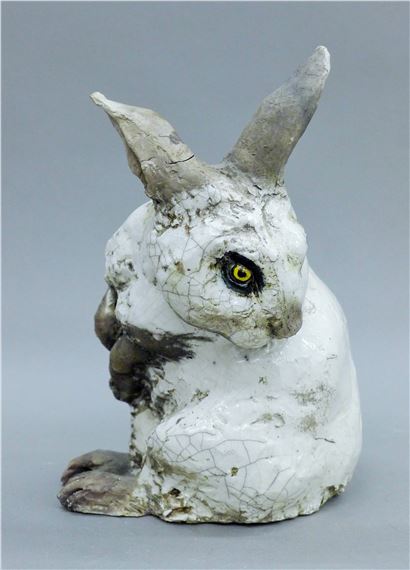 Keza Rudge | A raku ceramic rabbit | MutualArt
