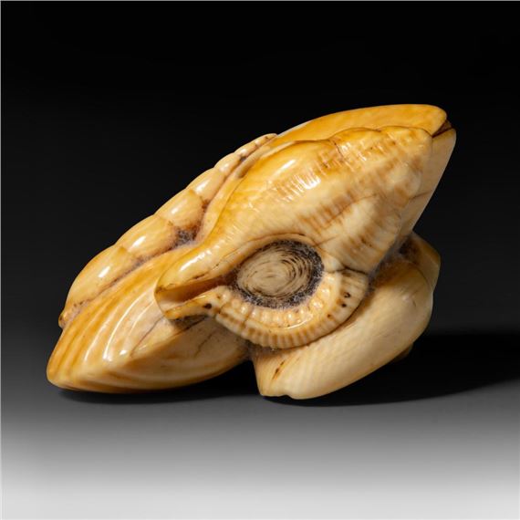 Japanese School, 19th Century | A Japanese ivory netsuke of a group of ...